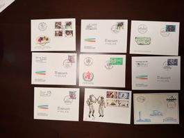 Schweiz Briefmarken Sammlung – 21 Ersttagsbriefe & Sonderbel