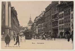 AK BERN - Spitalgasse, Tram, um 1905