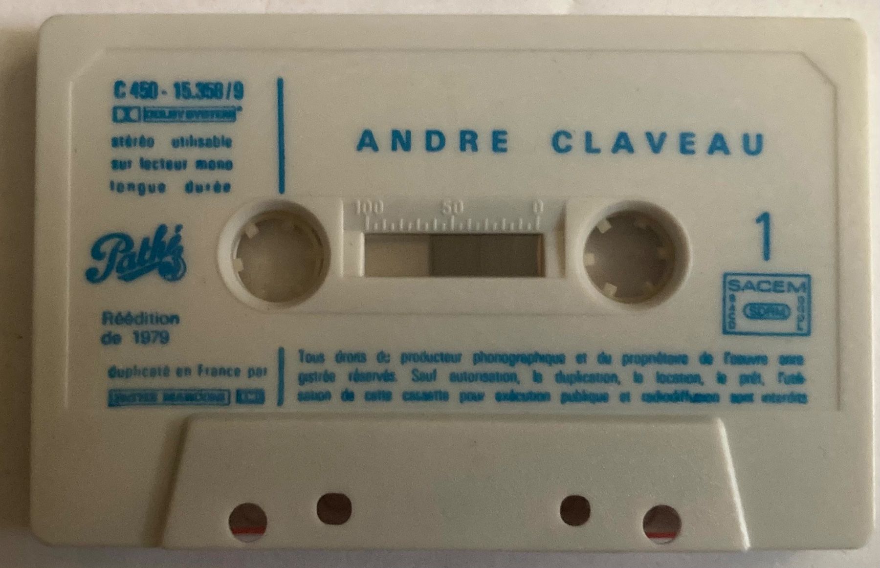 Kompaktkassetten: ANDRÉ CLAVEAU - ANDRÉ CLAVEAU – Gebraucht aus Poliez-Pittet von Newtown-Records 2