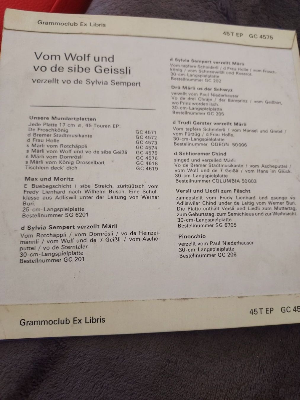 Schallplatten: Vom Wolf und vo de siebe Geissli – Gebraucht aus Dübendorf von Seth2167 1