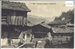 Paysage valaisan (Chatelard) - animee