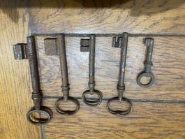 Lot clé clef ancienne 6-13cm C