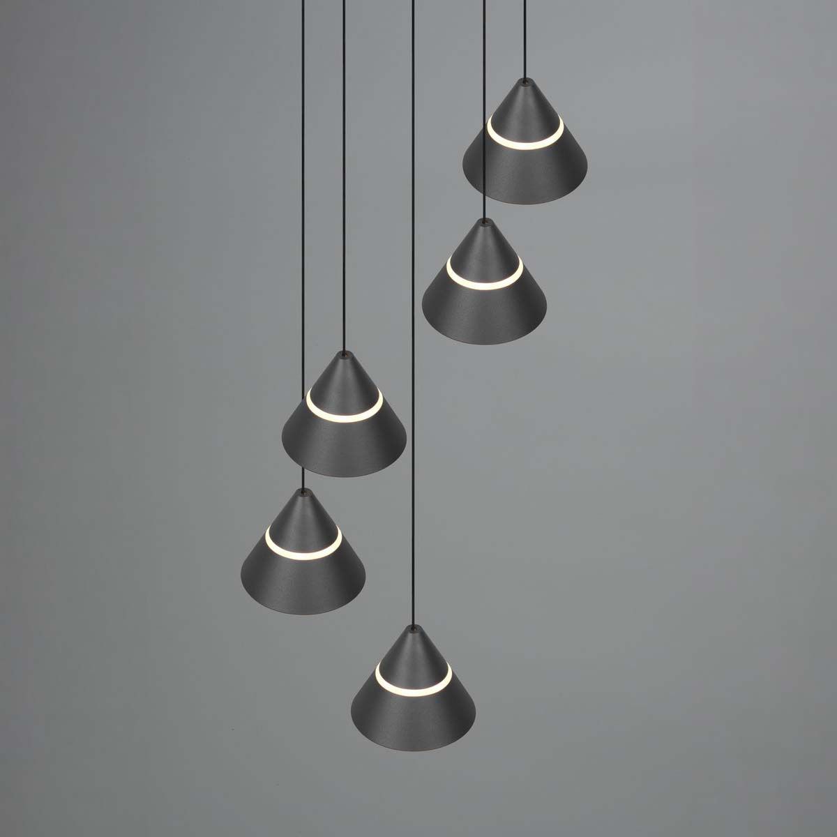 Lampadari & plafoniere: LED Pendelleuchte, Schwarz, 28 cm Ø, CCT – Nuovo (secondo la descrizione) da Kreuzlingen venduto da Smart-Light 8