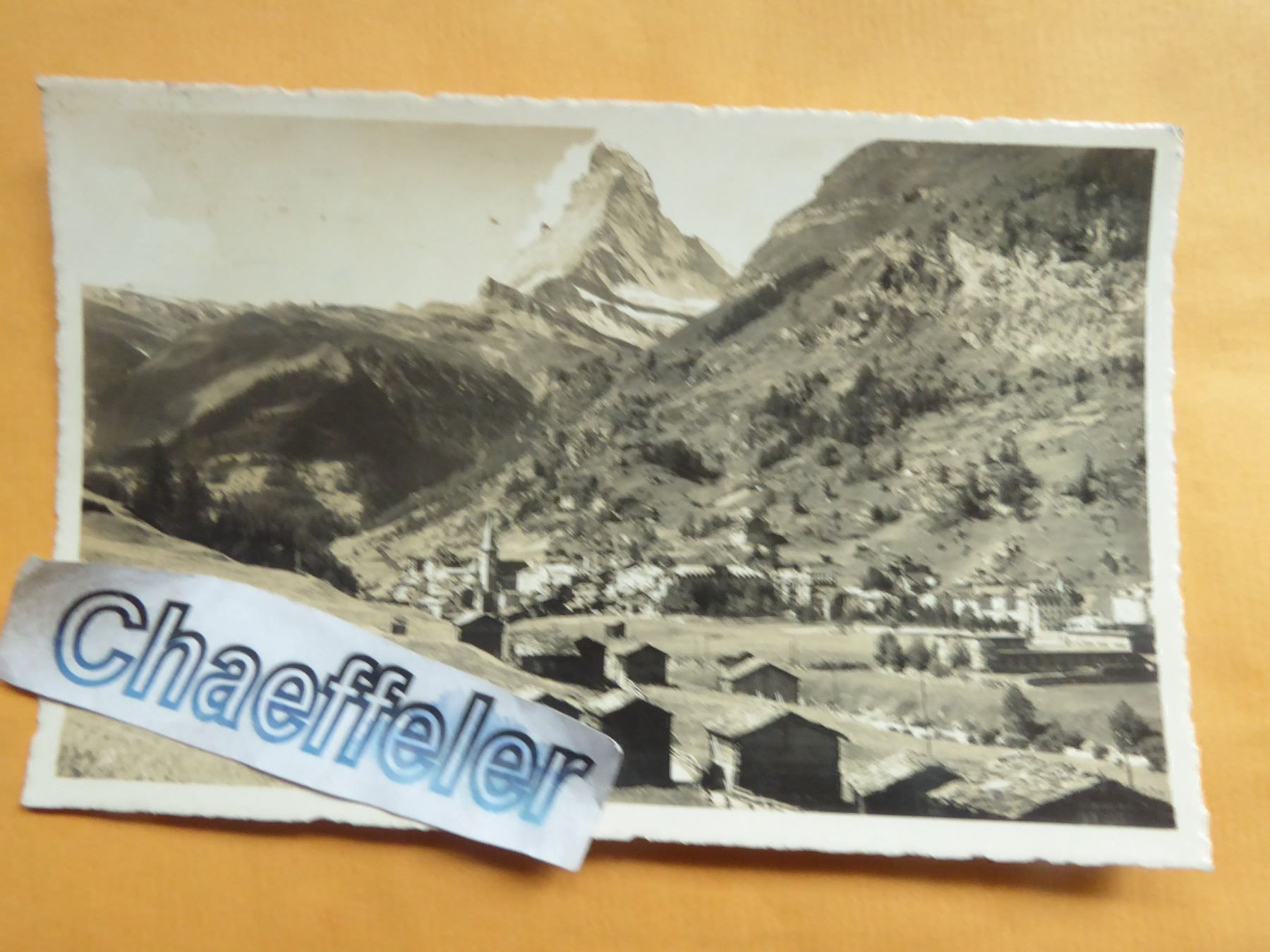 Cartoline postali: 1951 307 Zermatt mit Matterhorn – Usato da Zürich venduto da Chaeffeler