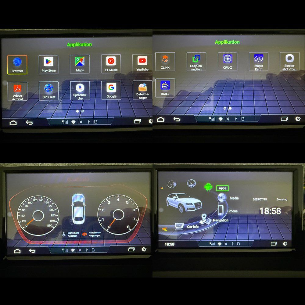 Navigatori: Audi Q3 Android Blidschirm Carplay RDS Autoradio RMC – Nuovo e nell'imballaggio originale da Chiasso venduto da online.shop 3