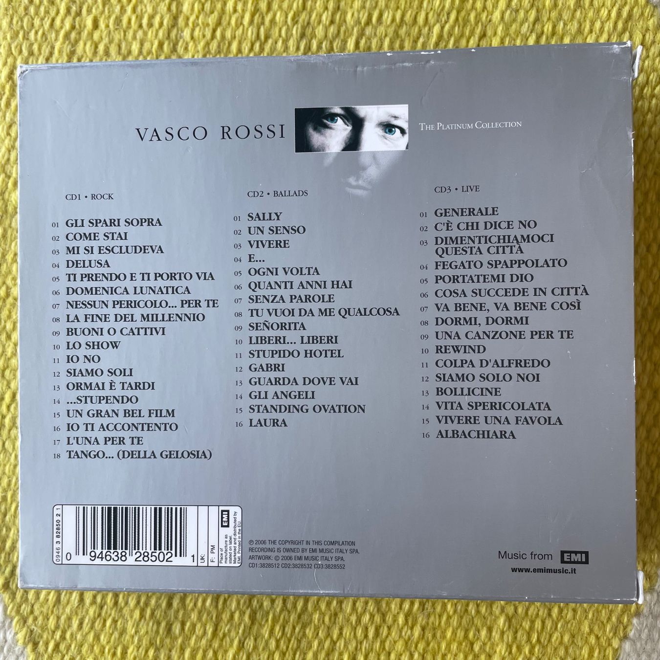 CDs: VASCO ROSSI-3CD PLATINUM COLLECTION – Gebraucht aus Rorschacherberg von CD-Roli 1