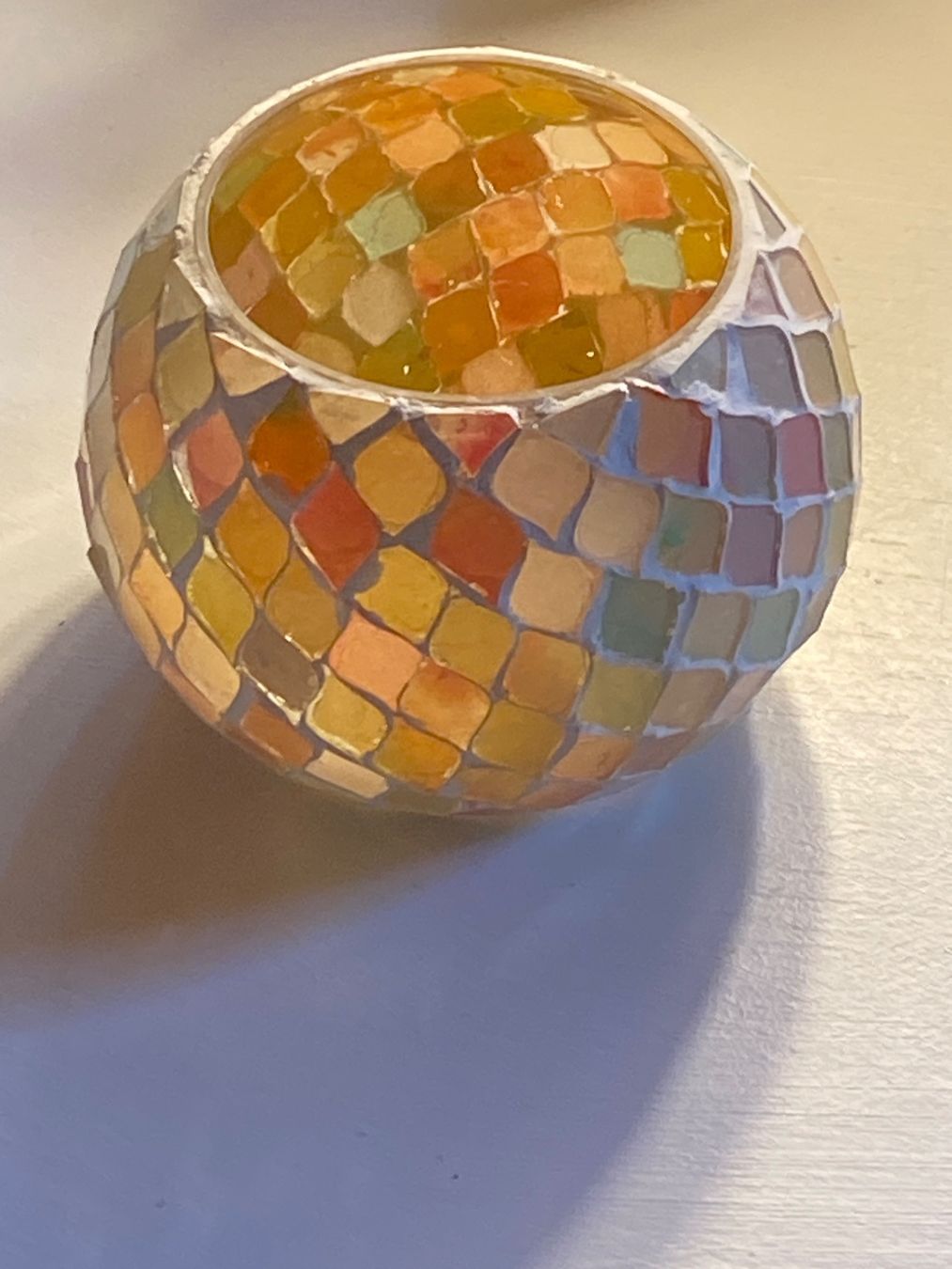 Portacandele: WINDLICHT,BUNT,MOSAIKSTEINCHEN – Nuovo (secondo la descrizione) da Meienried venduto da ManuelaBoutique 2