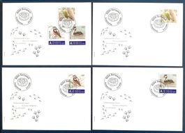 2008 Schweiz FDC Einheimische Vögel + FDC Einzel