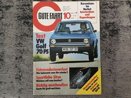 Gute Fahrt Ausgabe 10.74 Test Golf 70 PS 68 Seiten