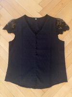 Chemisier / haut / blouse noire élégante dentelle - Taille M