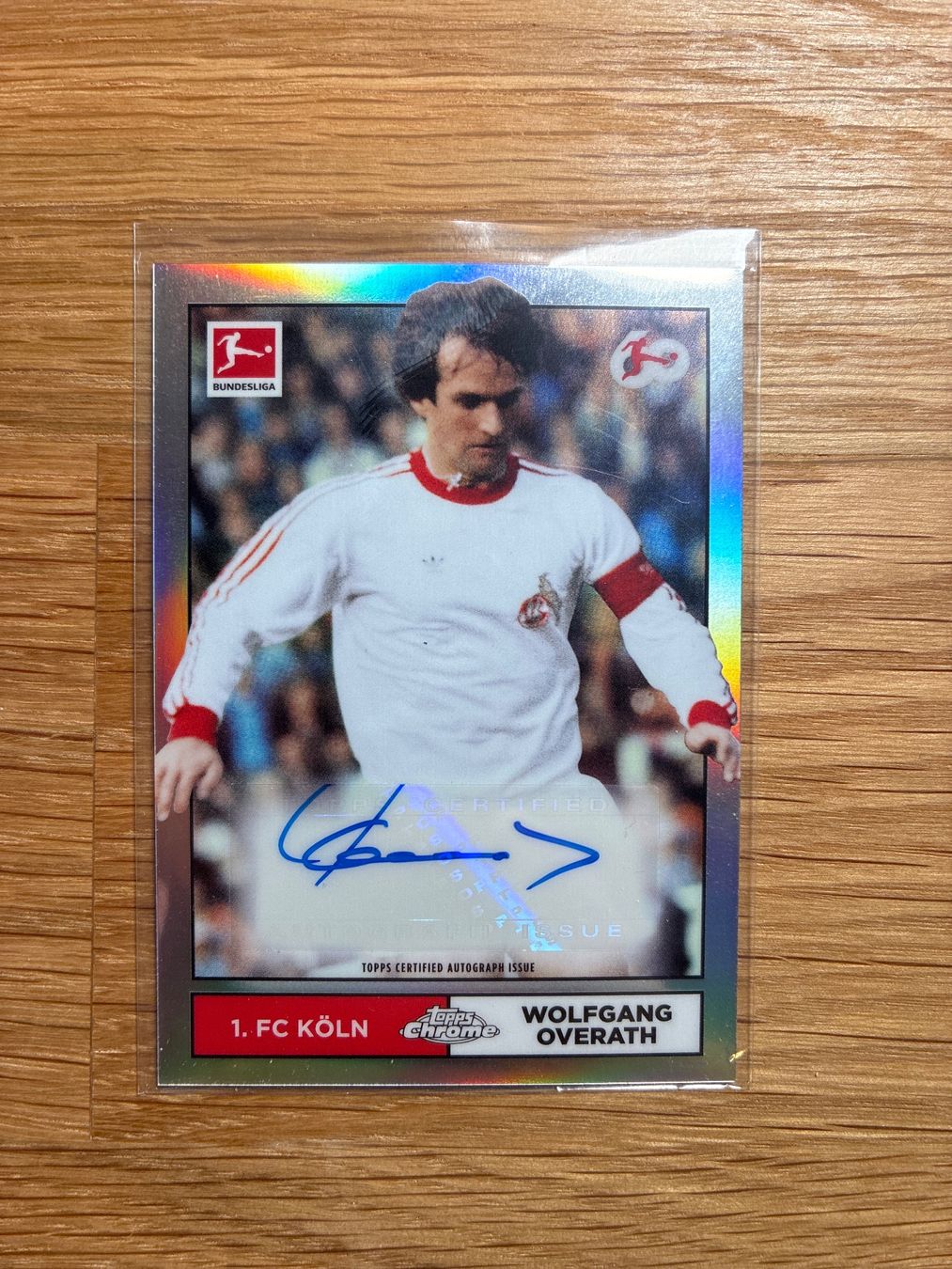 Topps Carte collezionabili: Topps Chrome Wolfgang Overath Köln Autogramm – Usato da Wangenried venduto da Garagara