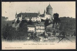 AK Lucens, Le Chateau Vaudois en 1904