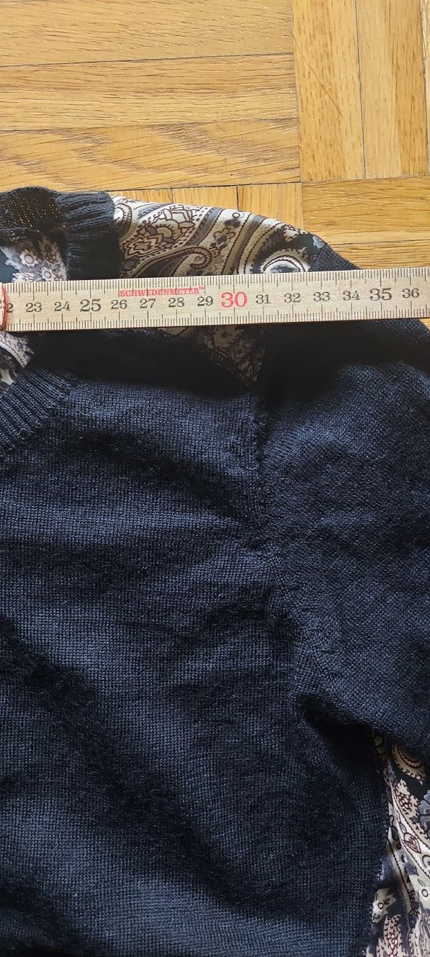Camicette: Damenpullover schwarz Paisleymuster Grösse S – Usato da Winterthur venduto da ann_7lxx 3