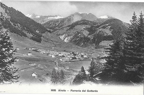 Ansichtskarten: Airolo Ferrovia del Gottardo panorama – Gebraucht aus Olten von clotaldi