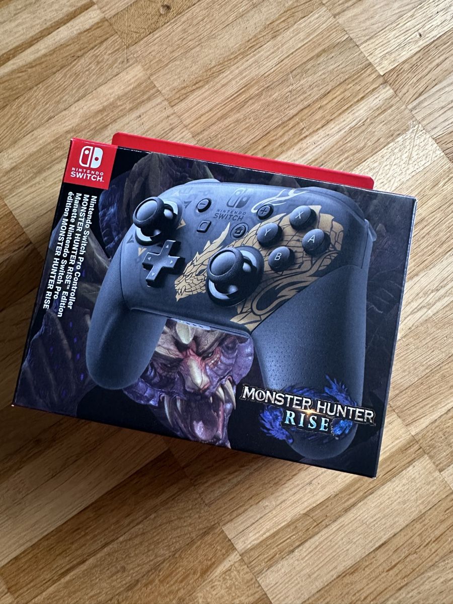 Controller: Monster Hunter Rise Switch Controller (Sammlungsauflösung) – Nuovo e nell'imballaggio originale da Laufen venduto da Tremaex