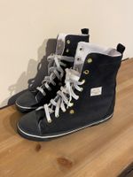 MCM Vintage High-Top Sneakers – Schwarz / Gold – Grösse 38