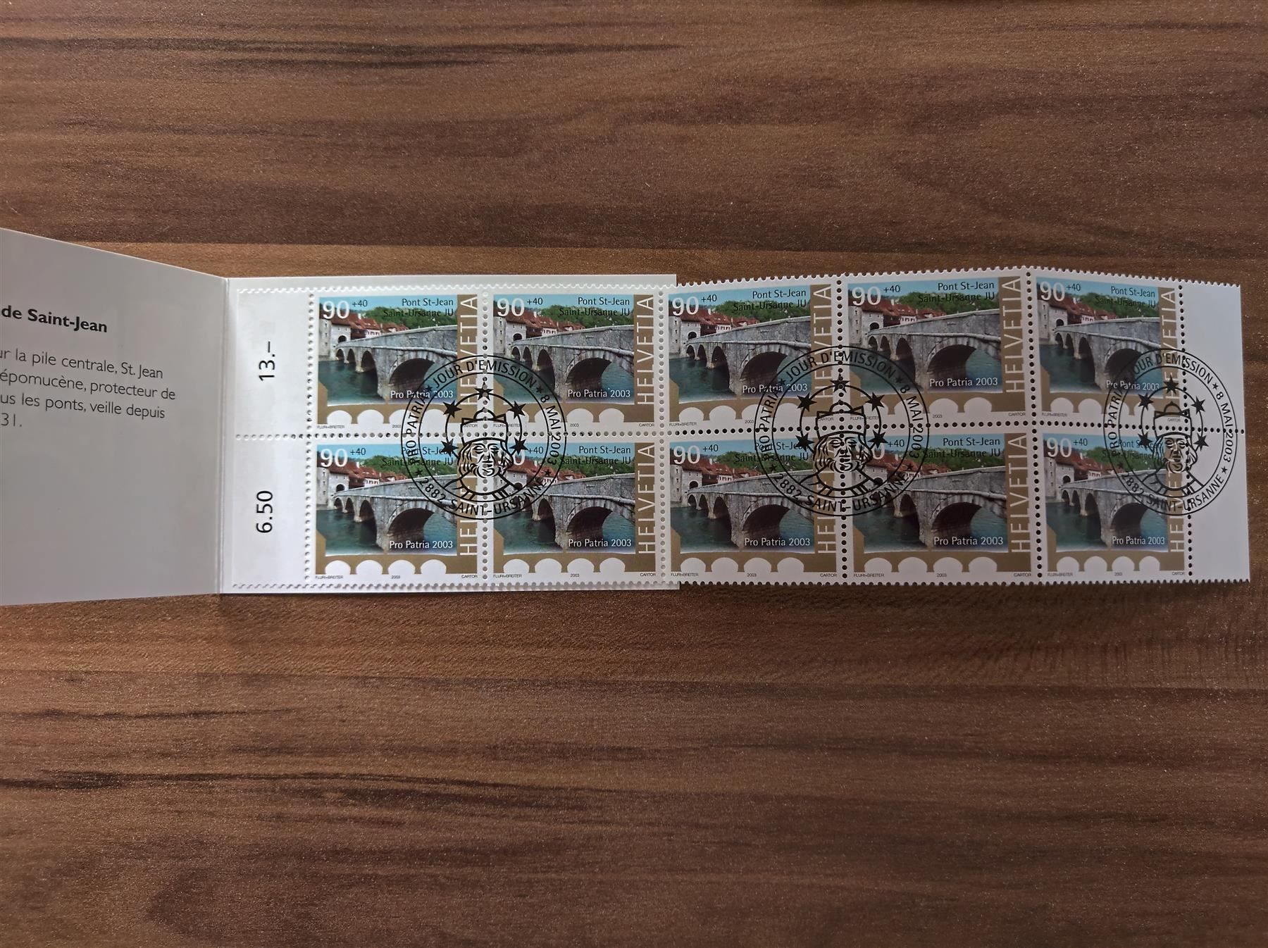 Tous les timbres: Markenheft Pro Patria 2003, Ersttag – D'occasion à Rickenbach SO par Bytebull 1