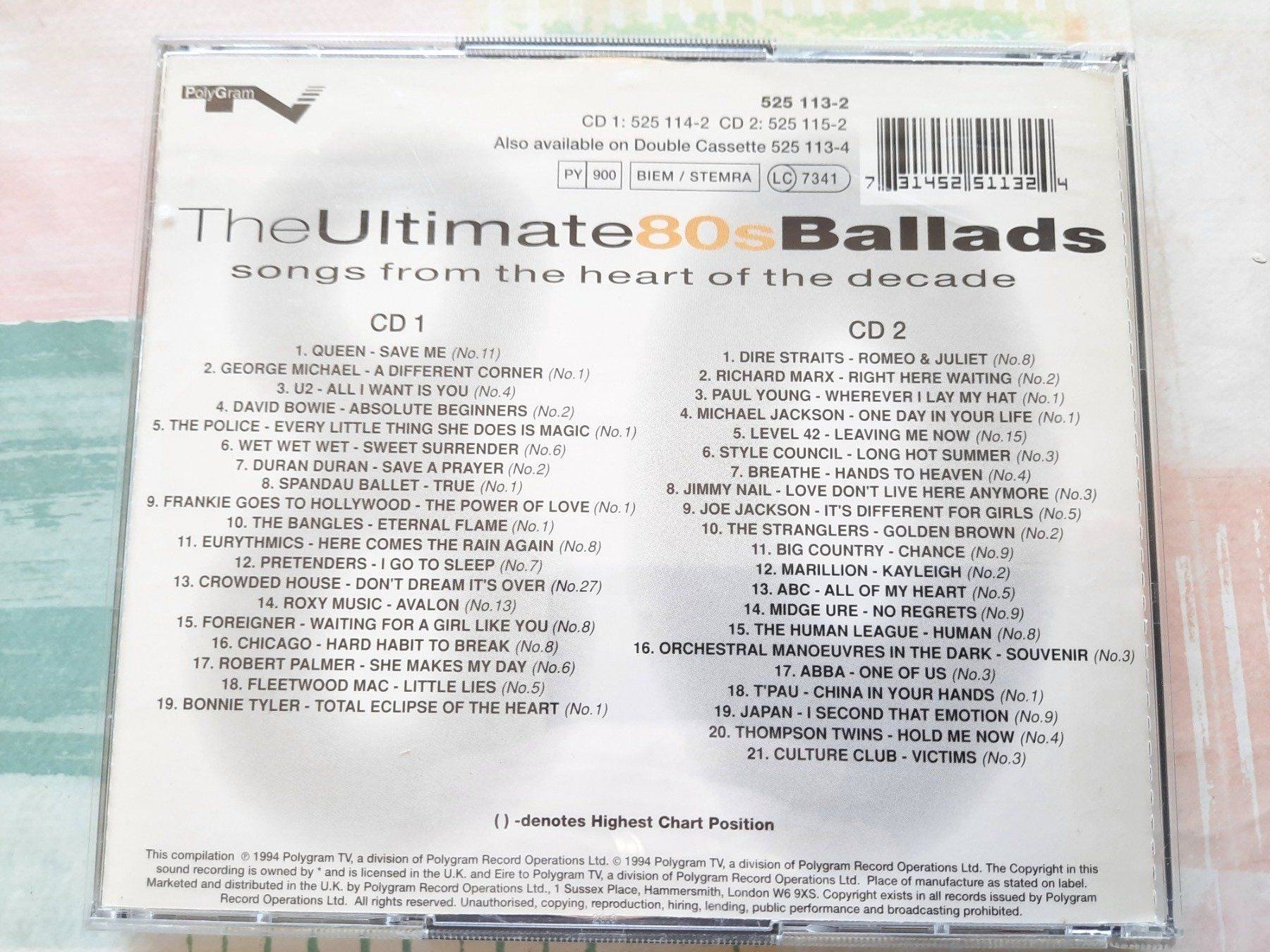 CD: Cd Ultimate 80's Ballades – Usato da Pully venduto da bro_n52j 1