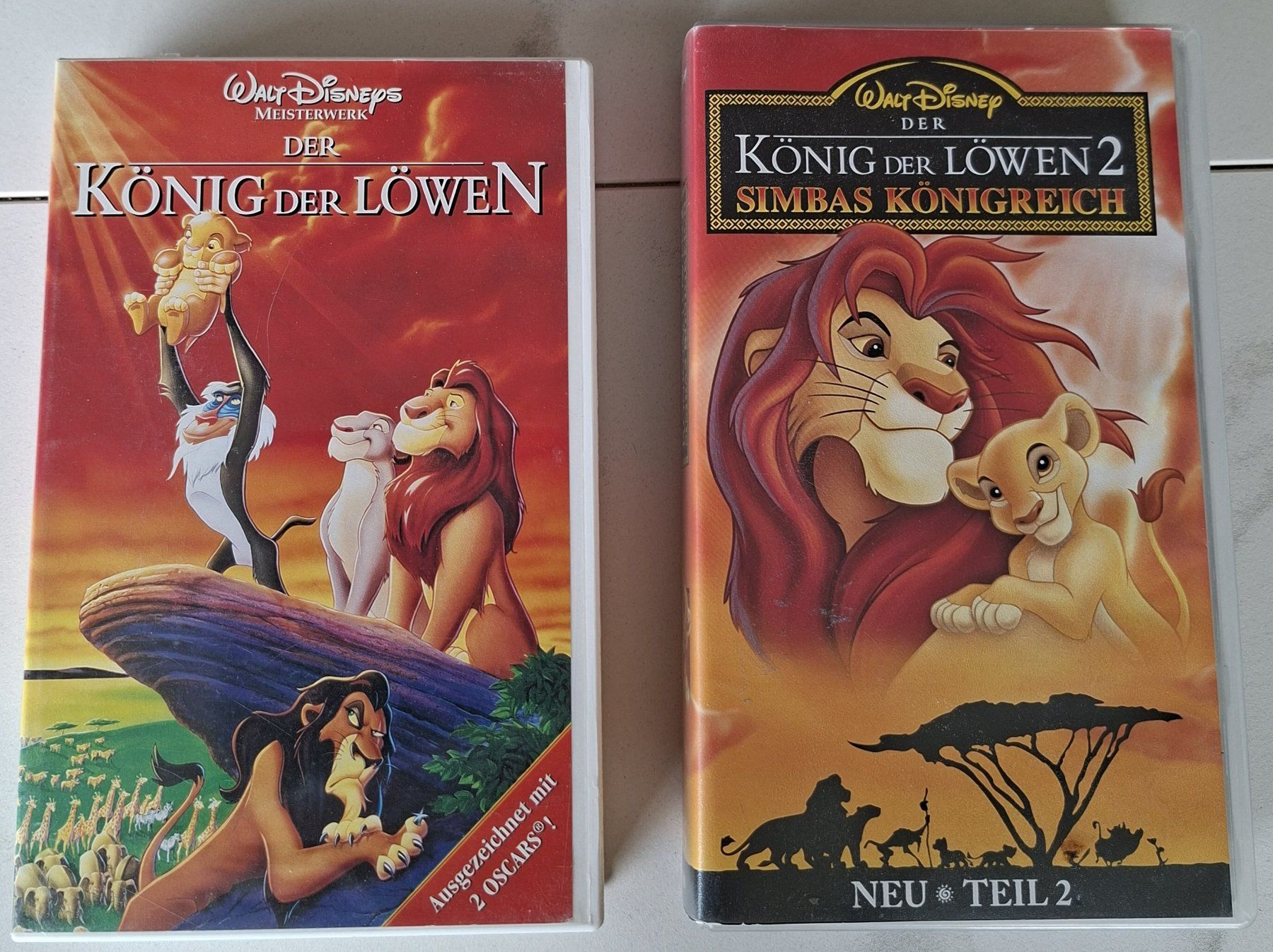 Alle VHS: VHS Disney Der König der Löwen 1 & 2 – Gebraucht aus Ziefen von MullerD