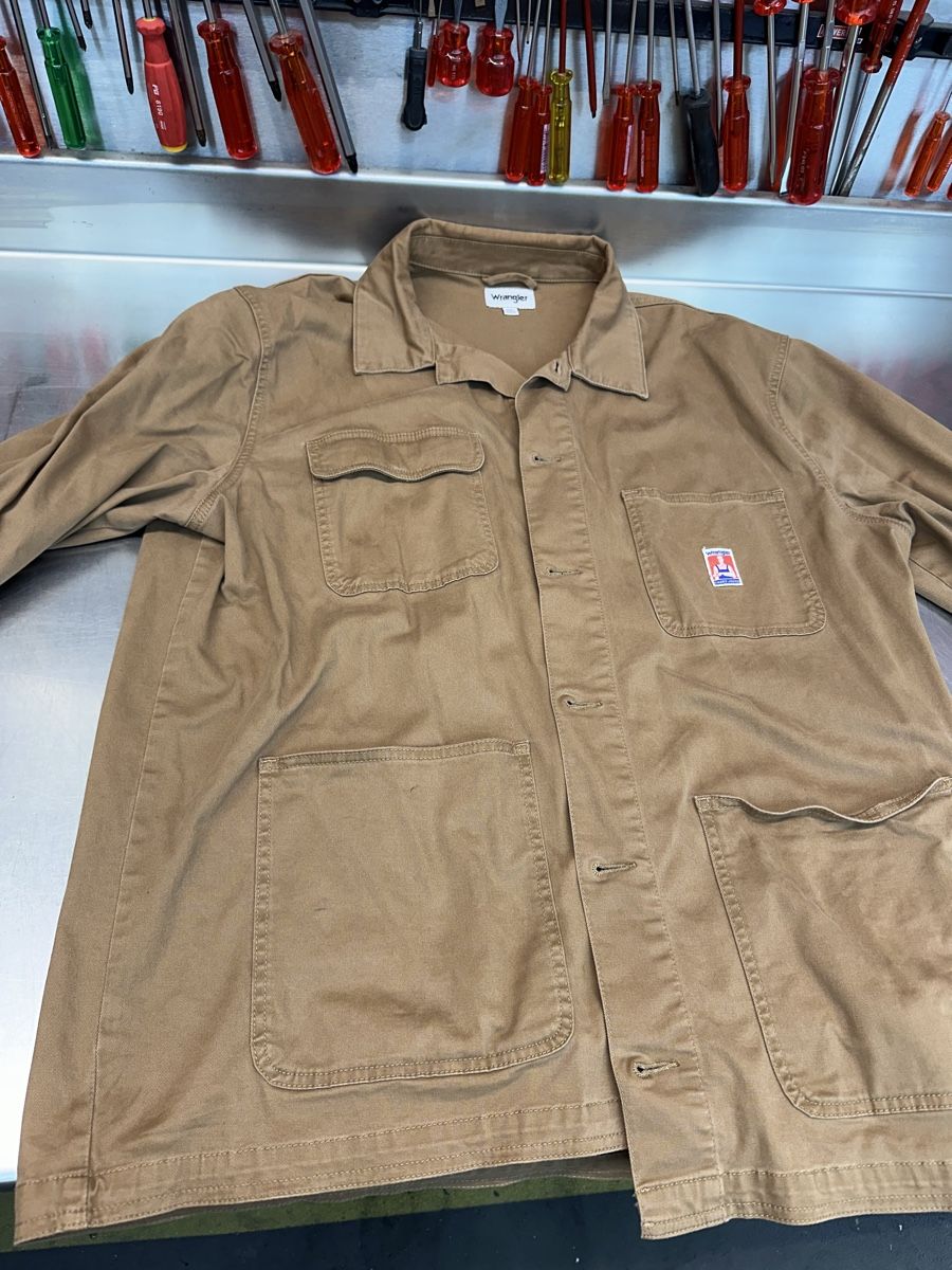 Giacche: Wrangler Casey Chore Jacke braun – Usato da Schwende venduto da weesli 2