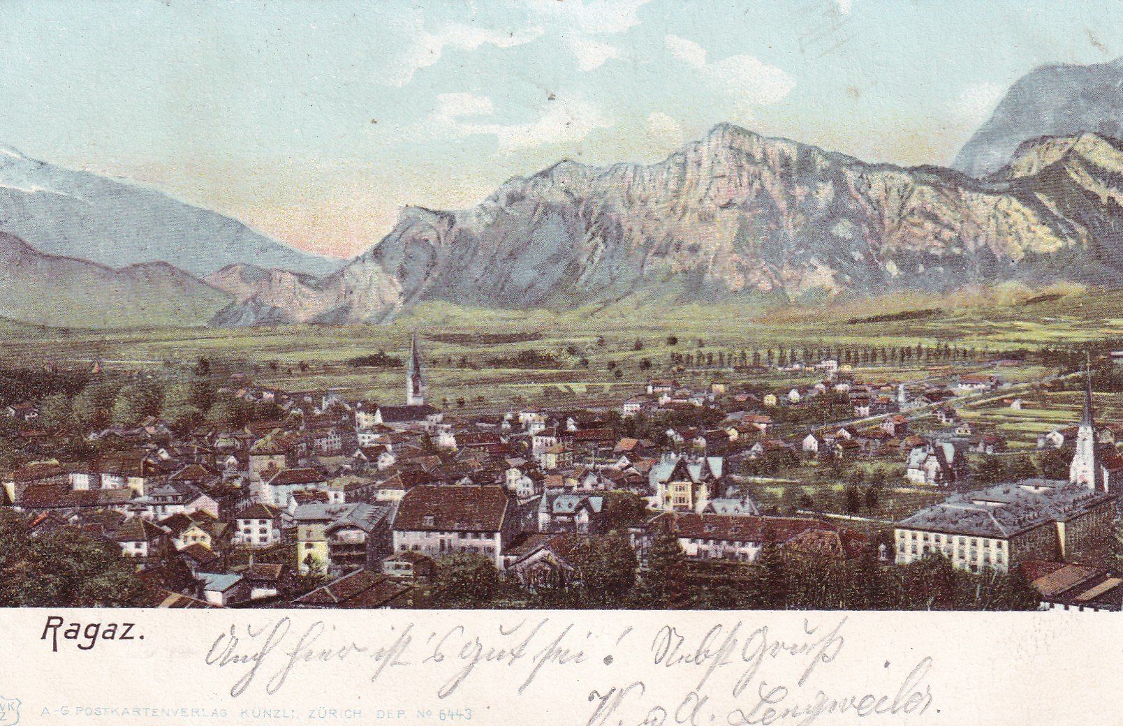 Cartoline postali: Ragaz  1902 – Usato da Cormoret venduto da Pascalll2001