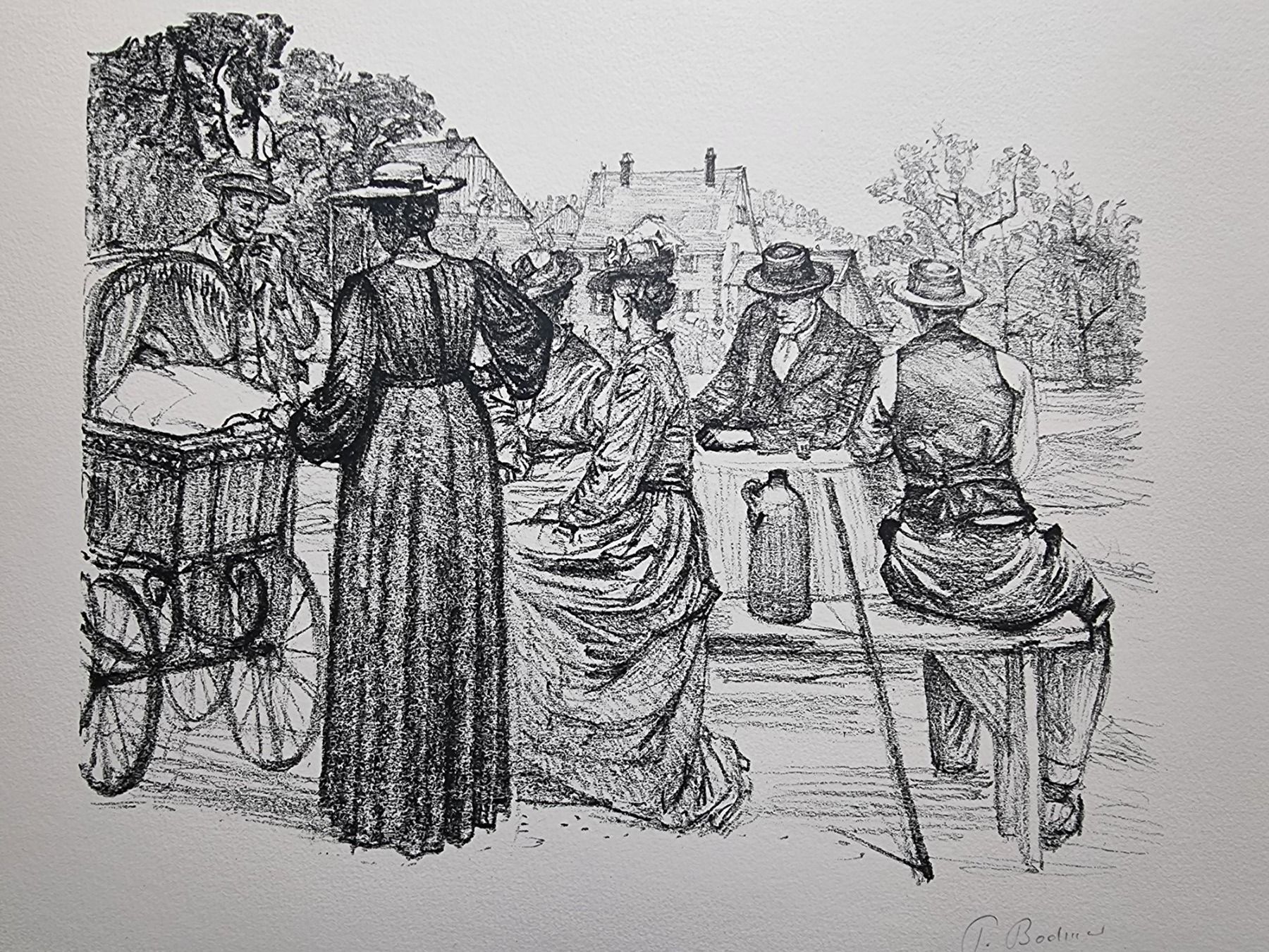 Grafica & Litografie: PAUL BODMER LITHOGRAPHIE SIGNIERT – Usato da Gersau venduto da kunst-online