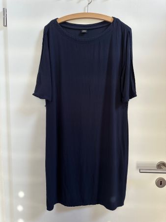 Originelles S. Oliver Kleid Grösse 38 dunkelblau Viscose