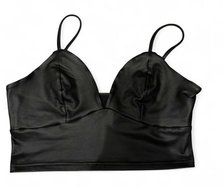 Crop Top schwarz  