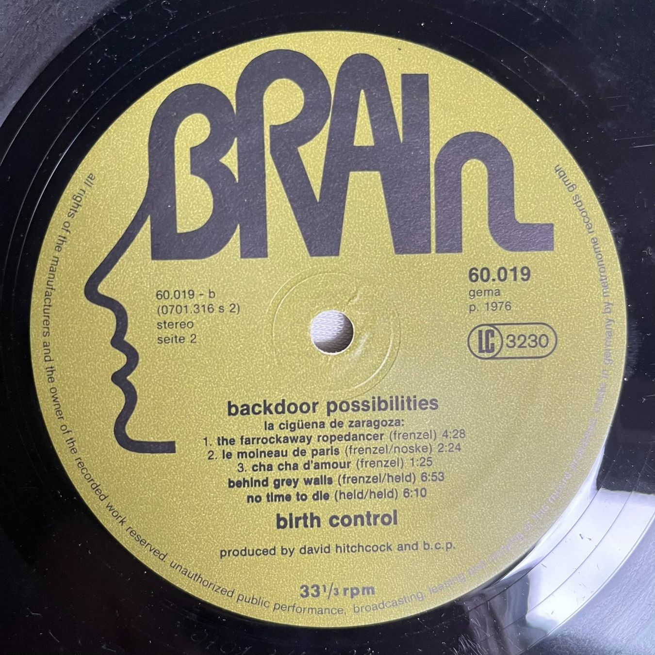 Dischi in vinile: Birth Control ‎– Backdoor Possibilities vinyl LP – Usato da Effretikon venduto da ChrisLamberger 3