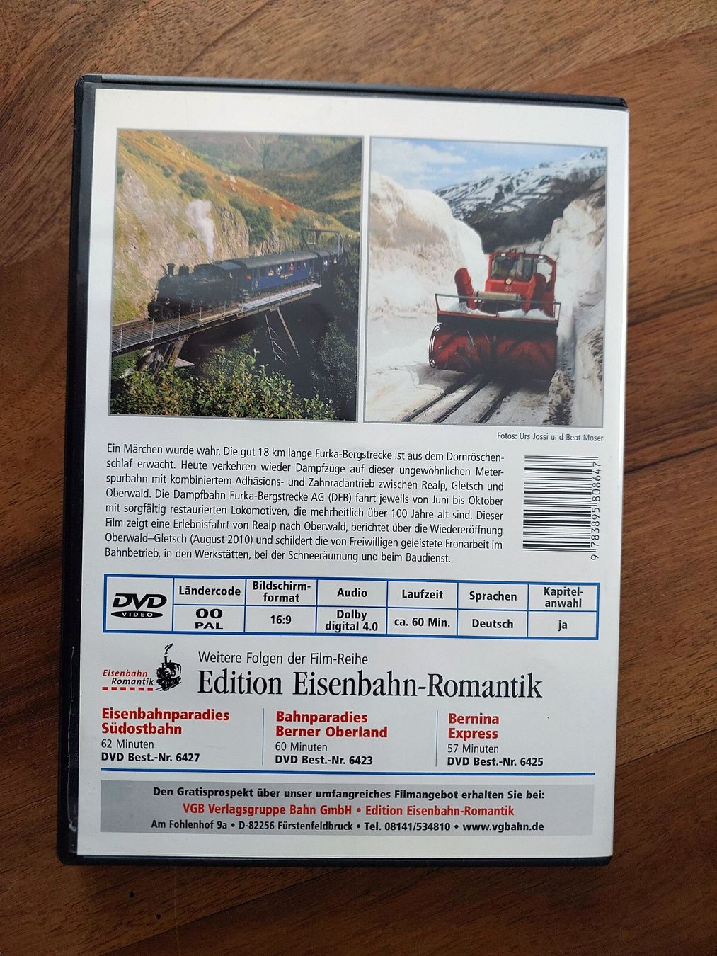 Tutti i DVDs: Die Dampfbahn Furka-Bergstrecke - DVD – Usato da Schönenwerd venduto da Steidi 2