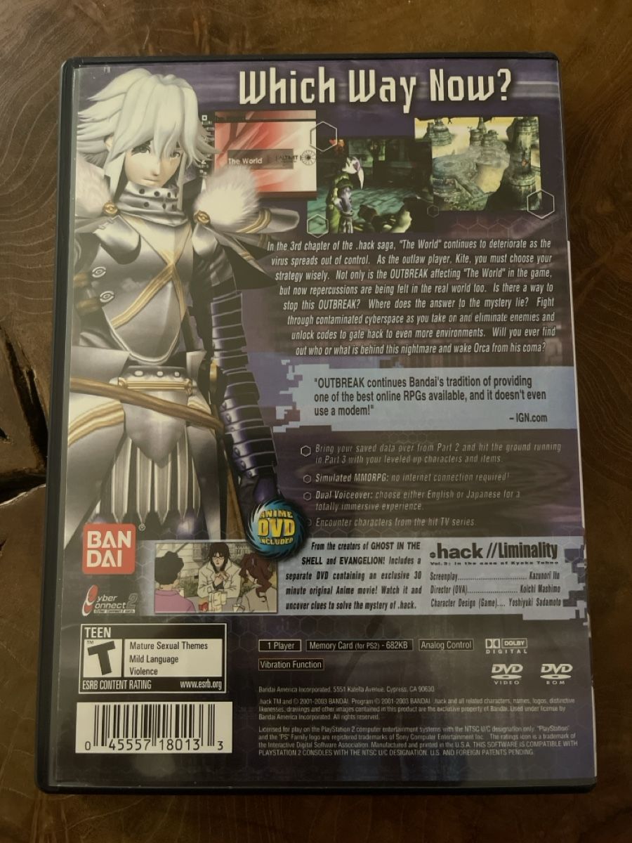 Giochi: .hack Outbreak Part 3 PS2 - Jeu en excellent état! – Nuovo (secondo la descrizione) da Renens VD venduto da fra_2rxn 1