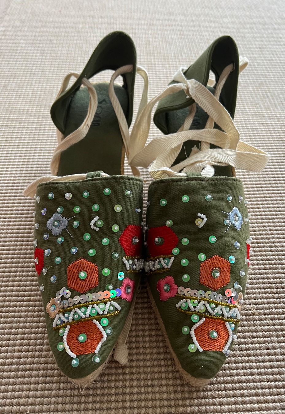 Scarpe da donna: Originelle Espadrillen (Sandalen) mit Absatz Gr. 39 – Usato da Endingen venduto da chocosweet 1