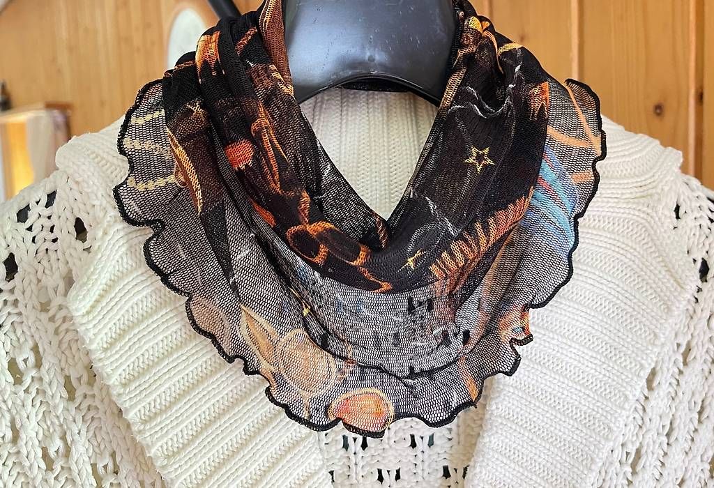 Foulard & Sciarpe: Halskrause aus 100% Seide – Nuovo (secondo la descrizione) da Kriens venduto da Angie88 3