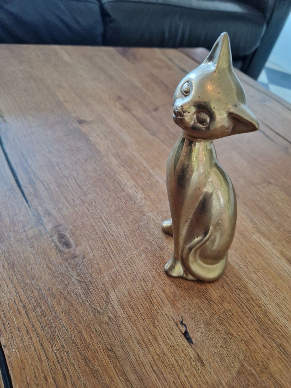 Statuette: Deko-Katze aus Messing – Usato da Hindelbank venduto da MRoeth1 1
