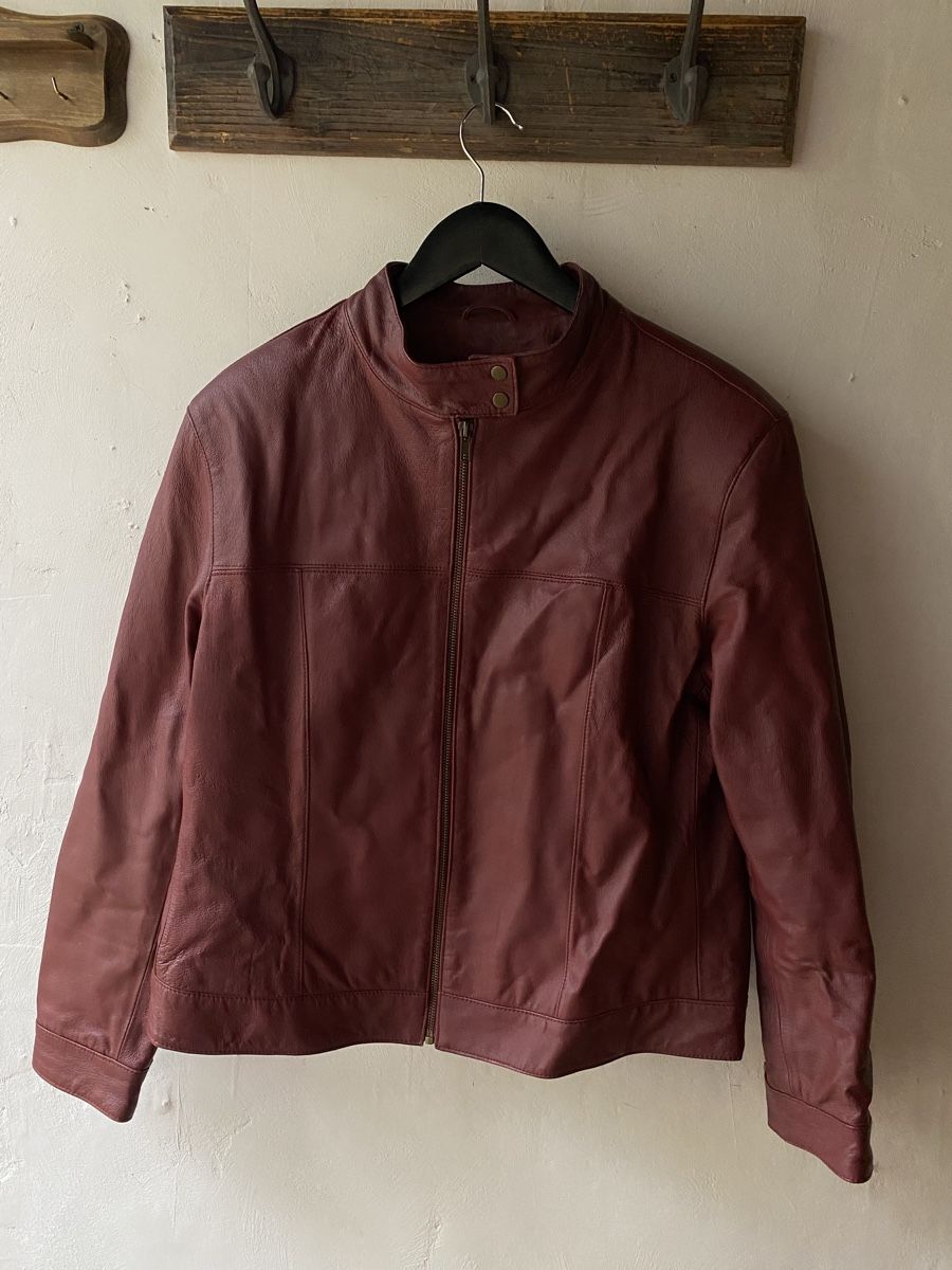Jacken: Lederjacke Echtleder bordeaux Grösse S/ M – Gebraucht aus Muri b. Bern von jan_jr2w