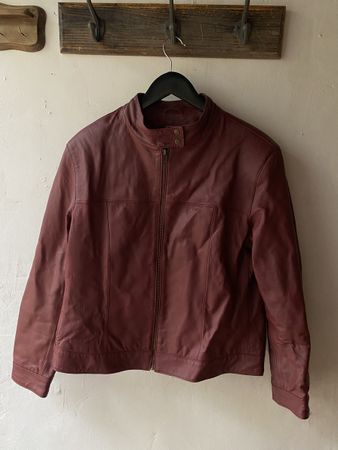 Lederjacke Echtleder bordeaux Grösse S/ M