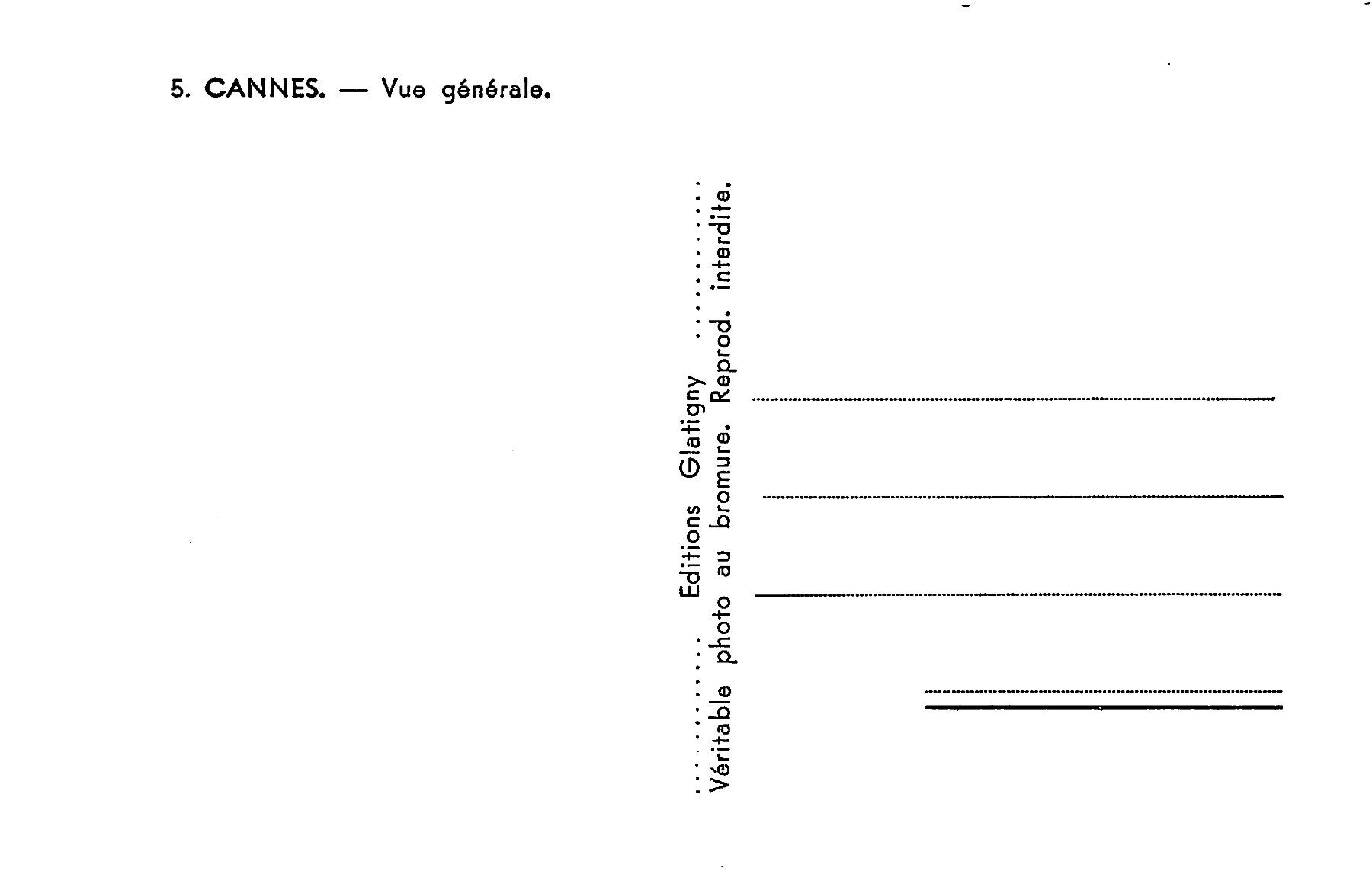 Ansichtskarten: 3x Cannes, La Cote d'Azur – Gebraucht aus Ottikon b.Kemptth. von Neptun1974 5