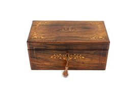 B0135 Antike Boîte à thé/Tee-Schatulle Louis Philippe ~1840