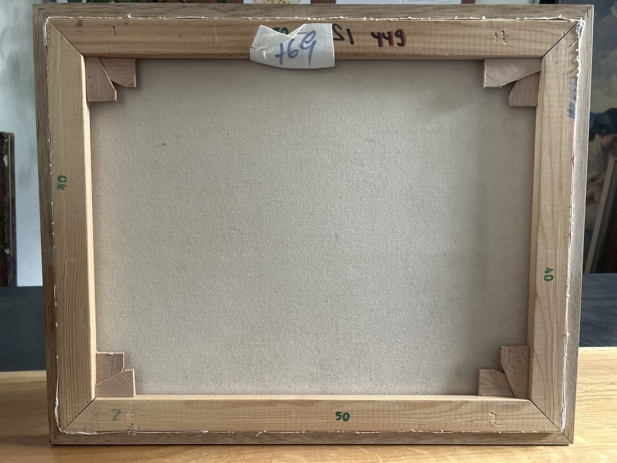 Gemälde: Original Gemälde - Pointillismus Stil - Top Zustand! – Gebraucht aus Glarus von KunstWerkEr-LS87 6
