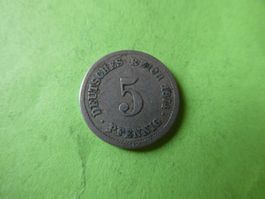 Dt. Reich 1874 A, 5 Pfennig