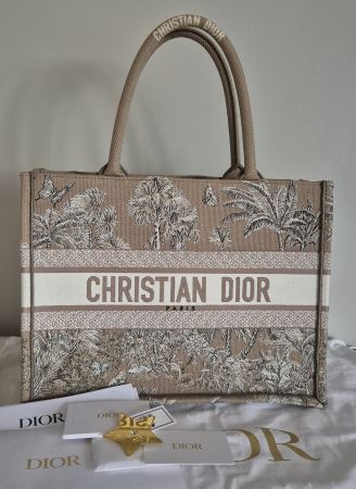 Original Dior Book Tote Medium Dioriviera Beige neu, ab 1.--