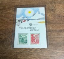 Schweiz PTT Souvenir-Blatt "Vielgestaltige Schweiz" Top!