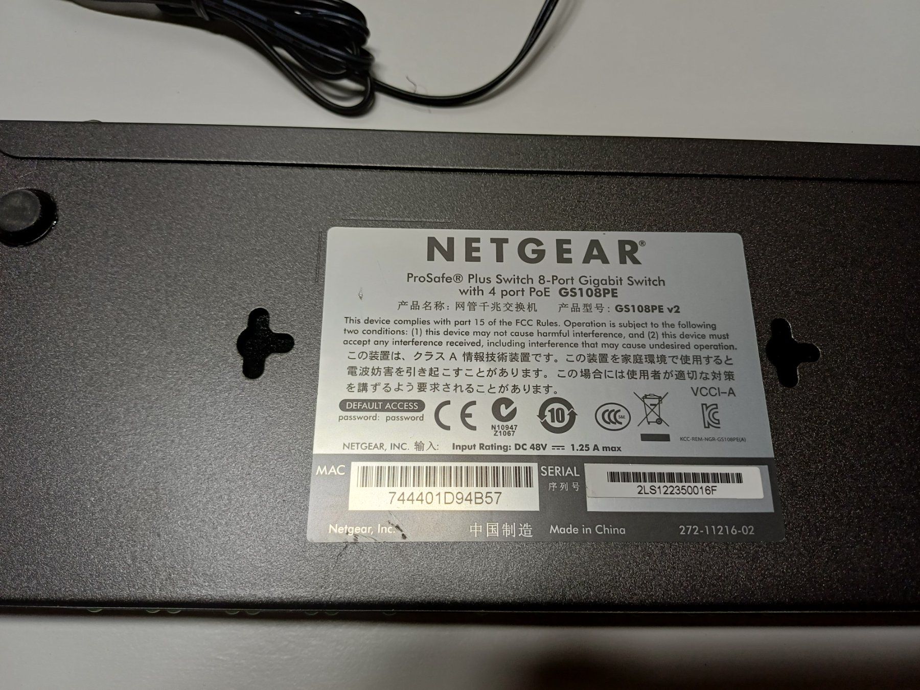 Hub & Switch: Netgear Prosafe GS108PE – Usato da Gümligen venduto da Pogu1 2