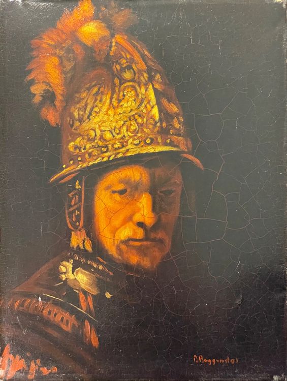 The Man with the Golden Helmet, Rembrandt van Rijn, 40x30 cm Kaufen auf Ricardo