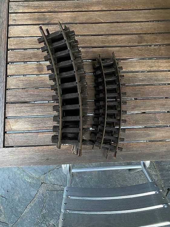 Bigjigs Rail Kurze Kurvenschienen 12er Pack - Holzschienen Für Spielzeugeisenbahn 100mm