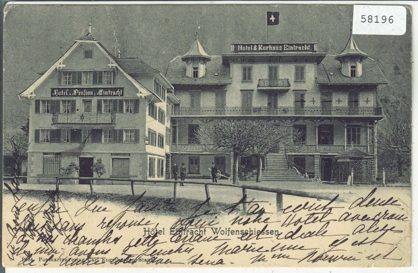Cartoline postali: Hotel Eintracht Wolfenschiessen – Usato da Ettingen venduto da Kartenplanet