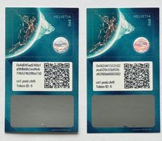 2x Swiss Crypto Stamp 1.0 - ID6 Dufourspitze mit NFT
