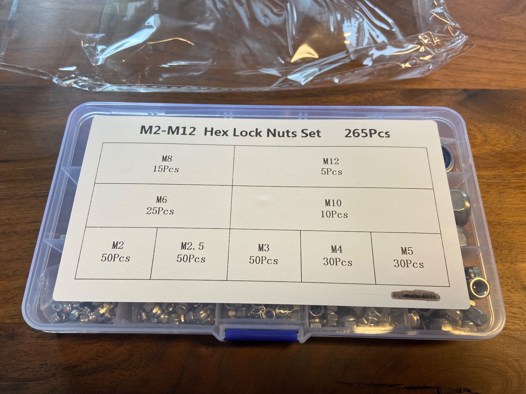 Quincaillerie: 265Pcs. Edelstahl  Nylock Mutter Mutter Hex Nylon Einsatz – Neuf avec emballage d'origine à Seon par Aaargauer01 6