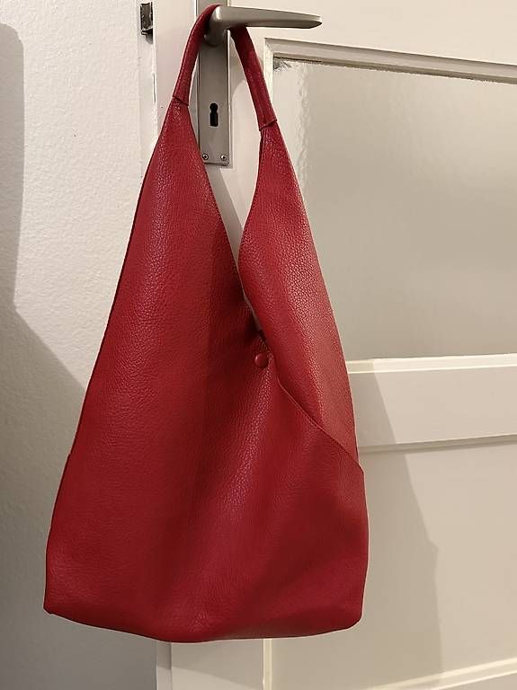 Borse: Rote Kunstleder Tasche – Nuovo (secondo la descrizione) da Basel venduto da zukk_ 1