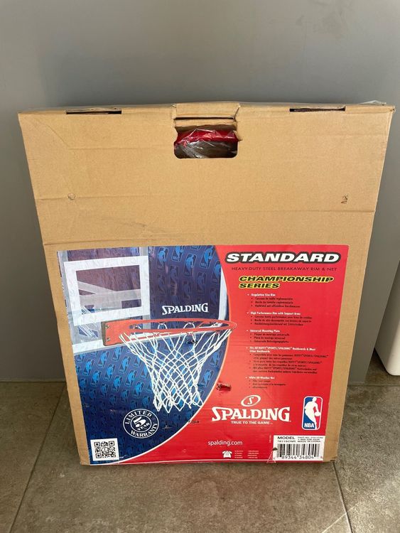 Panier De Basket Mural SPORTNOW - Panneau Incassable 110x75 Cm, Cerceau à Ressort, Filet Indéchirable, Pour Intérieur/extérieur